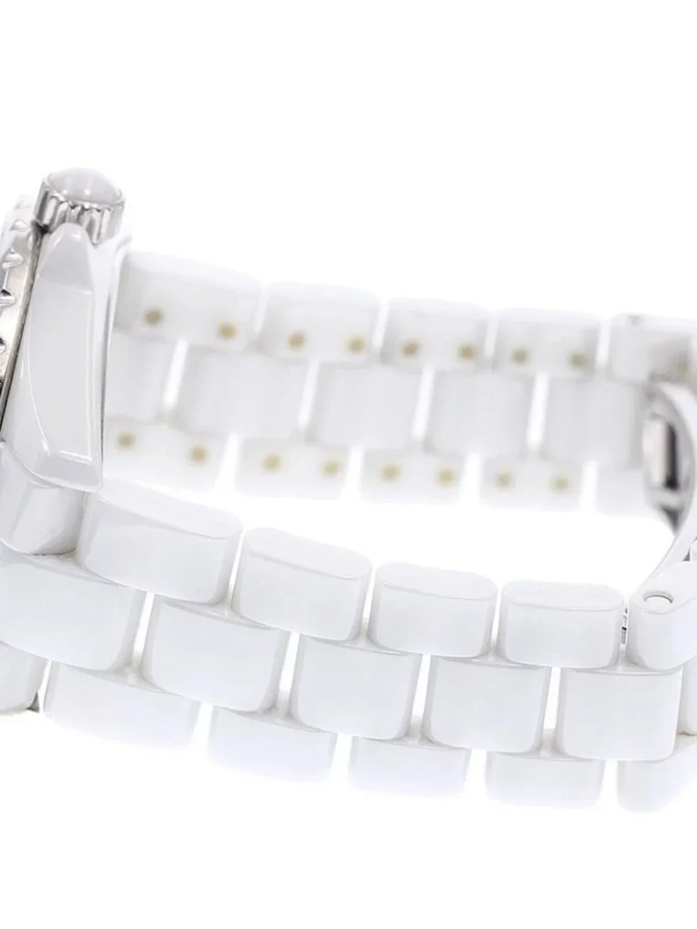 CHANEL J12 H1629 38mm White Ceramic 12P Diamond Automatic Men's Watch_935070